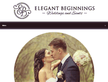 Tablet Screenshot of elegant-beginnings.com